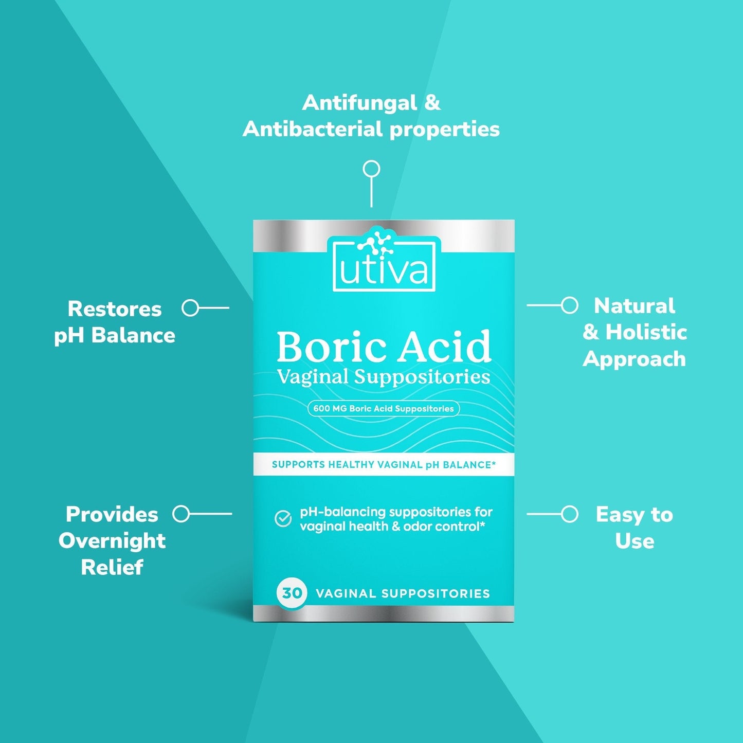 Boric Acid + Applicators Bundle - Utiva USA
